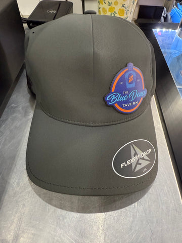 Gray Flex Fit Blue Deuce Logo Hat